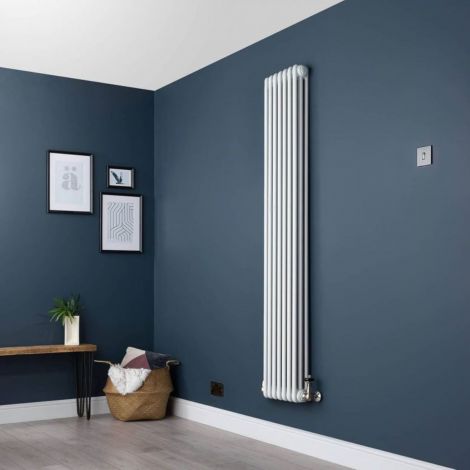 Old Style White Traditional 2 Column 1800mm x 377mm Radiator