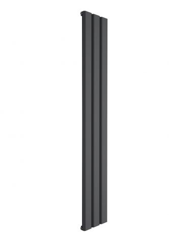 Ascot Anthracite Vertical Single Panel 1800mm x 300mm Radiator