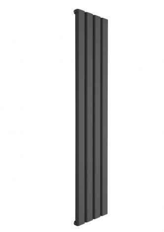 Ascot Anthracite Vertical Single Panel 1800mm x 400mm Radiator