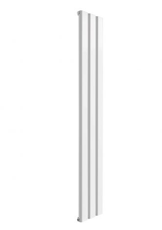 Ascot White Vertical Single Panel 1800mm x 300mm Radiator