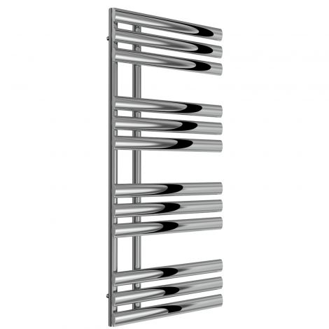 Bournemouth Open Ended Designer Towel Rail 820mm x 500mm in Chrome