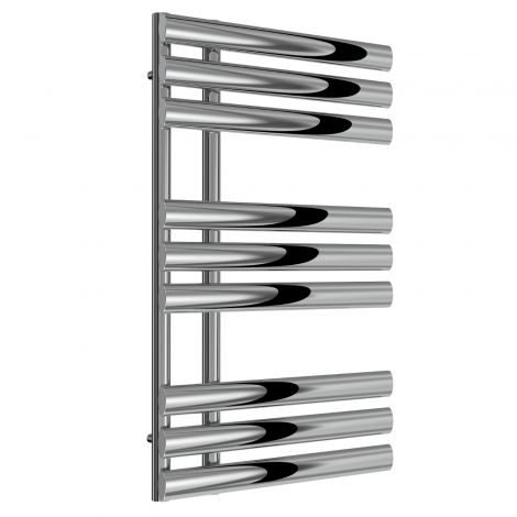Bournemouth Open Ended Designer Towel Rail 820mm x 500mm in Chrome