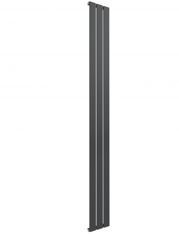 Cardiff single panel vertical designer radiator in anthracite grey 1800mm high x 218mm wide
