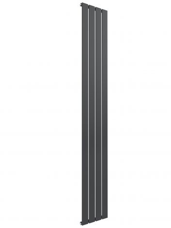 Cardiff single panel vertical designer radiator in anthracite grey 1800mm high x 292mm wide