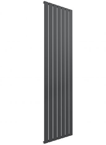 Cardiff single panel vertical designer radiator in anthracite grey 1800mm high x 514mm wide