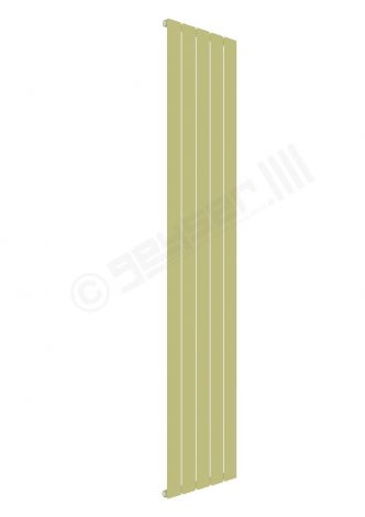 Cardiff Special Flat Vertical Single Panel Designer Radiator 1800mm x 366mm in Green Beige RAL 1000