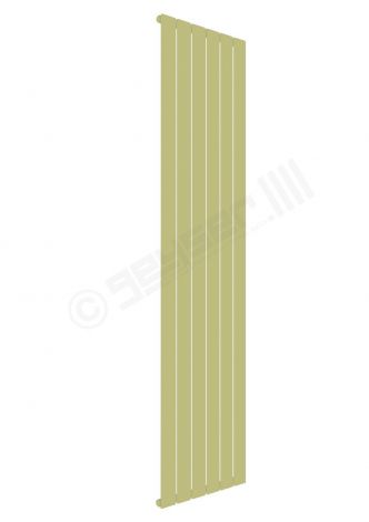 Cardiff Special Flat Vertical Single Panel Designer Radiator 1800mm x 440mm in Green Beige RAL 1000