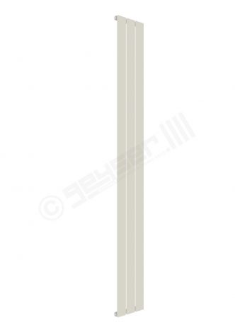 Cardiff Special Flat Vertical Single Panel Designer Radiator 1800mm x 218mm in Grey White RAL 9002