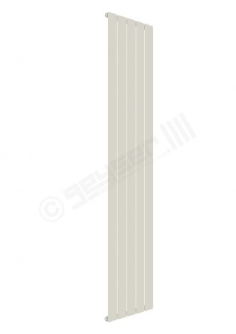 Cardiff Special Flat Vertical Single Panel Designer Radiator 1800mm x 366mm in Grey White RAL 9002