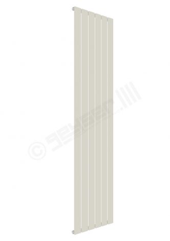 Cardiff Special Flat Vertical Single Panel Designer Radiator 1800mm x 440mm in Grey White RAL 9002