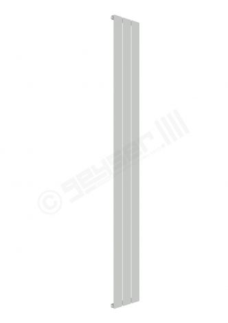 Cardiff Special Flat Vertical Single Panel Designer Radiator 1800mm x 218mm in Pebble Grey RAL 7032