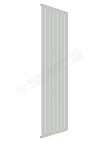 Cardiff Special Flat Vertical Single Panel Designer Radiator 1800mm x 514mm in Pebble Grey RAL 7032