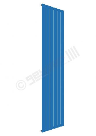 Cardiff Special Flat Vertical Single Panel Designer Radiator 1800mm x 440mm in Middle Sky Blue RAL 5015