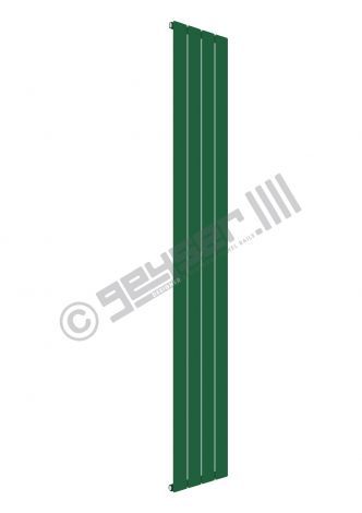 Cardiff Special Flat Vertical Single Panel Designer Radiator 1800mm x 292mm in Mint Green RAL 6029