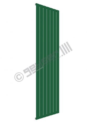 Cardiff Special Flat Vertical Single Panel Designer Radiator 1800mm x 514mm in Mint Green RAL 6029