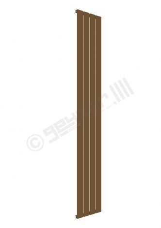 Cardiff Special Flat Vertical Single Panel Designer Radiator 1800mm x 292mm in Pearl Gold RAL 1036