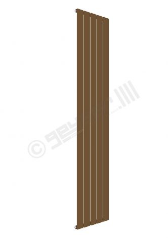 Cardiff Special Flat Vertical Single Panel Designer Radiator 1800mm x 366mm in Pearl Gold RAL 1036