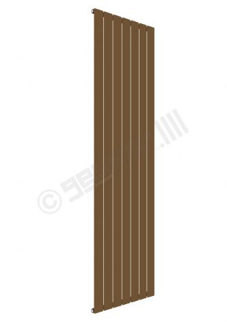 Cardiff Special Flat Vertical Single Panel Designer Radiator 1800mm x 514mm in Pearl Gold RAL 1036