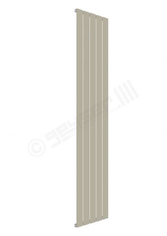 Cardiff Special Flat Vertical Single Panel Designer Radiator 1800mm x 366mm in Pebble Grey RAL 7032
