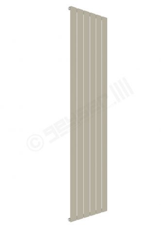 Cardiff Special Flat Vertical Single Panel Designer Radiator 1800mm x 440mm in Pebble Grey RAL 7032