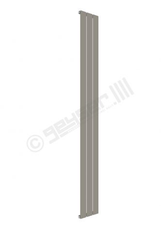 Cardiff Special Flat Vertical Single Panel Designer Radiator 1800mm x 218mm in Stone Grey RAL 7030