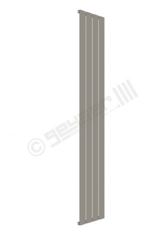 Cardiff Special Flat Vertical Single Panel Designer Radiator 1800mm x 292mm in Stone Grey RAL 7030