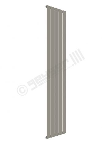 Cardiff Special Flat Vertical Single Panel Designer Radiator 1800mm x 366mm in Stone Grey RAL 7030