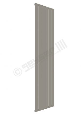 Cardiff Special Flat Vertical Single Panel Designer Radiator 1800mm x 440mm in Stone Grey RAL 7030