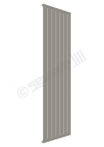 Cardiff Special Flat Vertical Single Panel Designer Radiator 1800mm x 514mm in Stone Grey RAL 7030