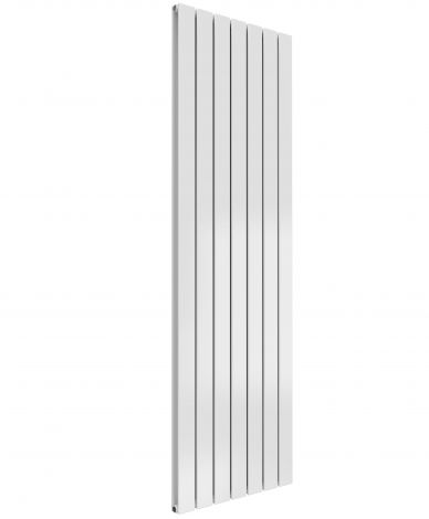 Cardiff double panel vertical designer radiator in white 1600mm high x 514mm wide