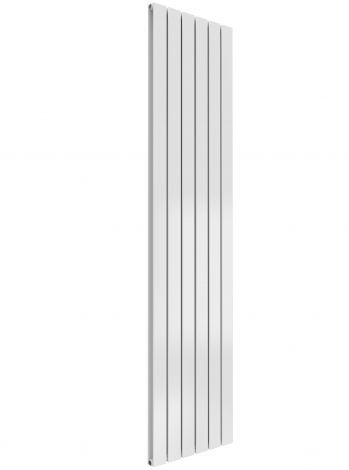 Cardiff double panel vertical designer radiator in white 1800mm high x 440mm wide