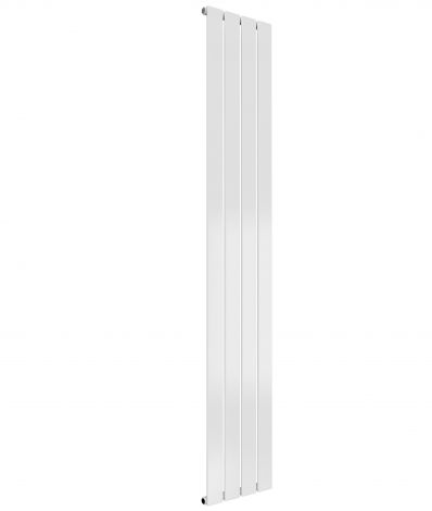 Cardiff single panel vertical designer radiator in white 1600mm high x 292mm wide