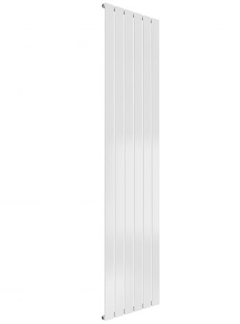 Cardiff single panel vertical designer radiator in white 1800mm high x 440mm wide