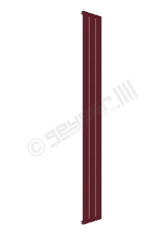 Cardiff Special Flat Vertical Single Panel Designer Radiator 1800mm x 218mm in Wine Red RAL 3005