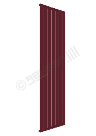 Cardiff Special Flat Vertical Single Panel Designer Radiator 1800mm x 514mm in Wine Red RAL 3005