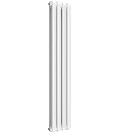 White Chunky Column Vertical 1500mm x 300mm Radiator