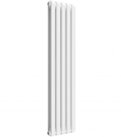 White Chunky Column Vertical 1500mm x 370mm Radiator