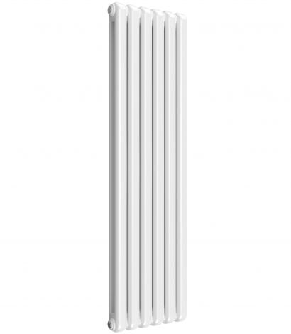 White Chunky Column Vertical 1500mm x 440mm Radiator