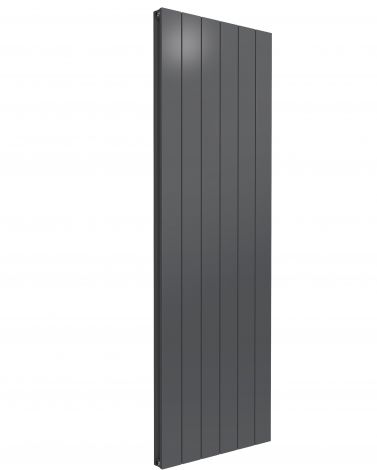 Leeds Anthracite Flat Vertical Double Panel Aluminium Radiator 1800mm High X 565mm Wide