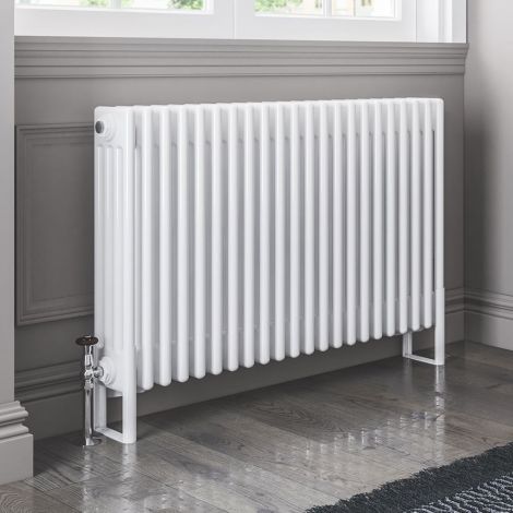 Old Style White Traditional 4 Column 600mm x 731mm Radiator