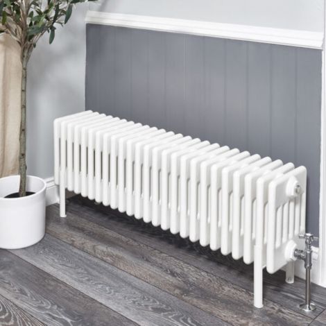 Old Style White Traditional 6 Column 300mm x 864mm Radiator