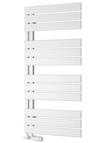 Padstow Open Sided Designer Towel Rail 1120mm x 550mm in White