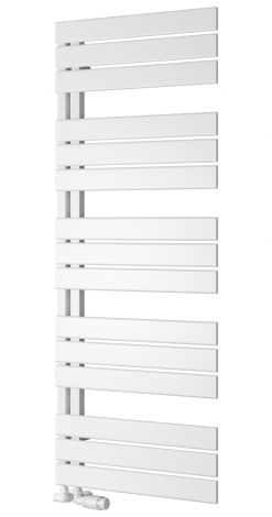 Padstow Open Sided Designer Towel Rail 1120mm x 550mm in White