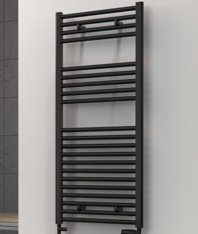 Premium Black Straight Ladder Tower Rail 600mm Wide - Multiple Height Options