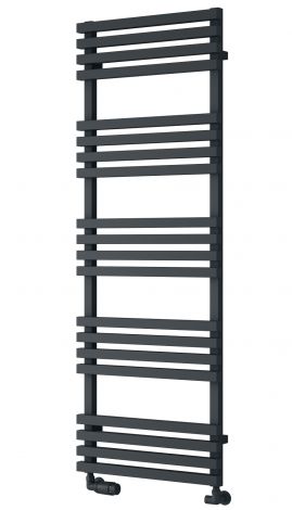 Tenby Contemporary Designer Towel Rail 1130mm x 500mm in Anthracite