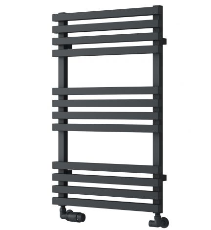 Tenby Contemporary Designer Towel Rail 820mm x 500mm in Anthracite