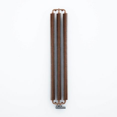 Terma Ribbon Bright Copper Vertical Designer radiator - 1720mm x 290mm - Floating