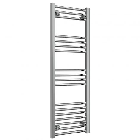 Trade Special - 400mm Wide Chrome Straight Ladder Fixed Single Heat Electric Towel Rails 