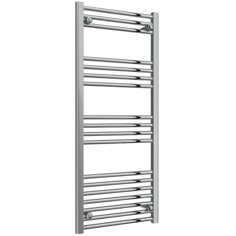 Trade Special - 500mm Wide Chrome Straight Ladder Fixed Single Heat Electric Towel Rails 