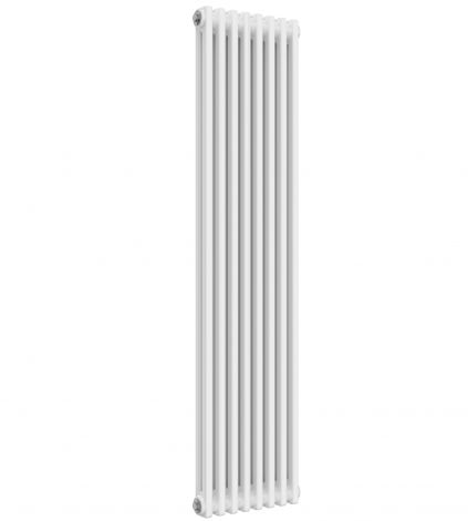 Classic 2 Column White Vertical 1500mm High Radiator 1500X380